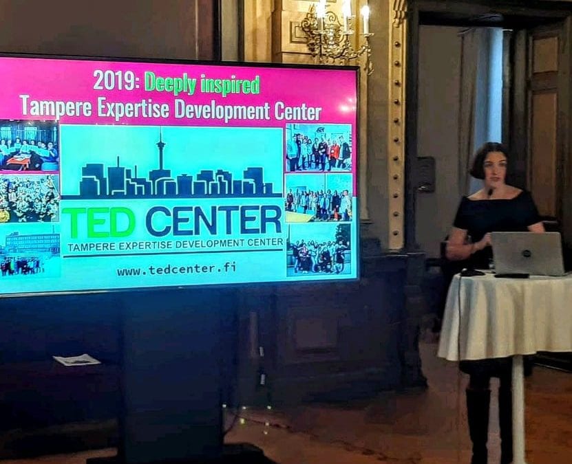 11.12.2019 TED Center presented at Tampere City Hall at Tampere Ambassadors event