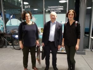 Tampere Expertise Development Center with Russian Circular Economy Consorcium leaders visiting Tammervoima plant