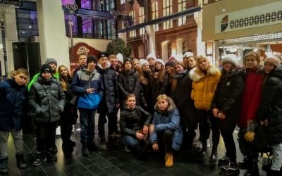 Group of pupils from Ukraine visiting Tampere